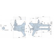 RMW2.2G24D Annovi Reverberi 7/8" Hollow Shaft Pressure Washer Pump - 165 Bar / 2390 Psi - 3400rpm - 8.3lpm